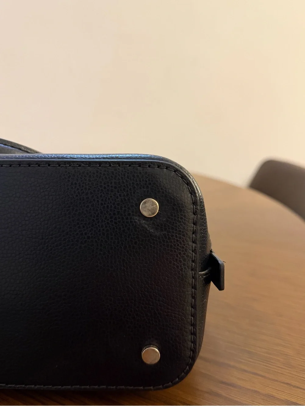 kate spade Black Pebbled Leather Dome Crossbody